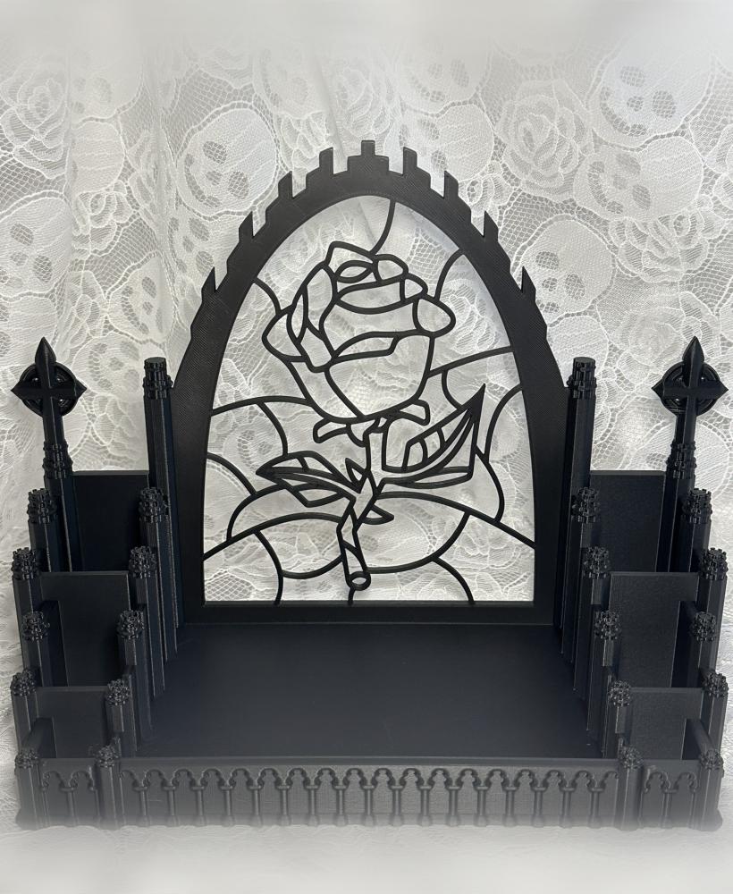 Rose Modular Cathedral Backplate 3d model