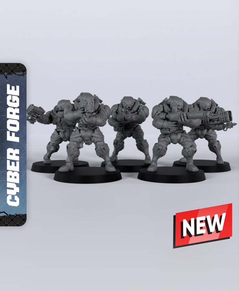 Sub-Marines - With Free Cyberpunk Warhammer - 40k Sci-Fi Gift Ideas for RPG and Wargamers 3d model