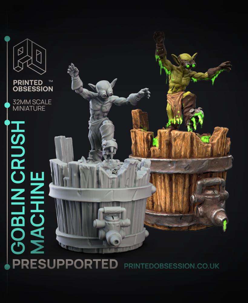 Crusher - Goblin Potion Brewers - PRESUPPORTED - 32mm Scale  3d model