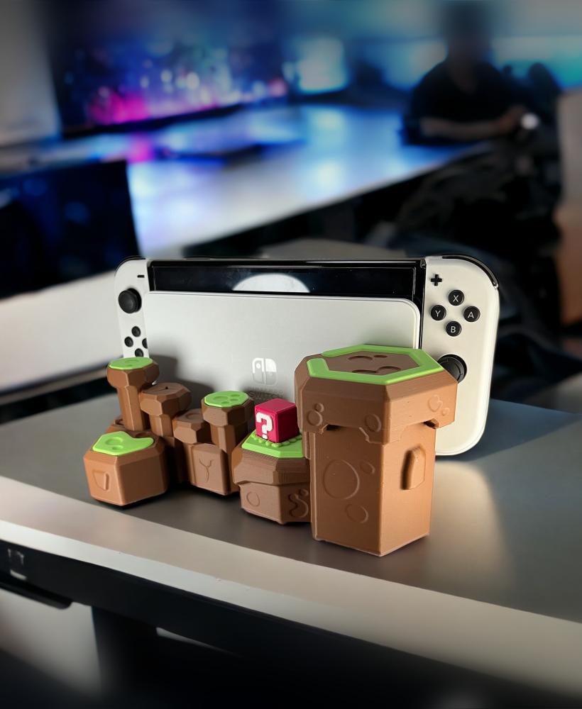 Nintendo Switch Stand - Inspired by "Mario Bros" 3d model