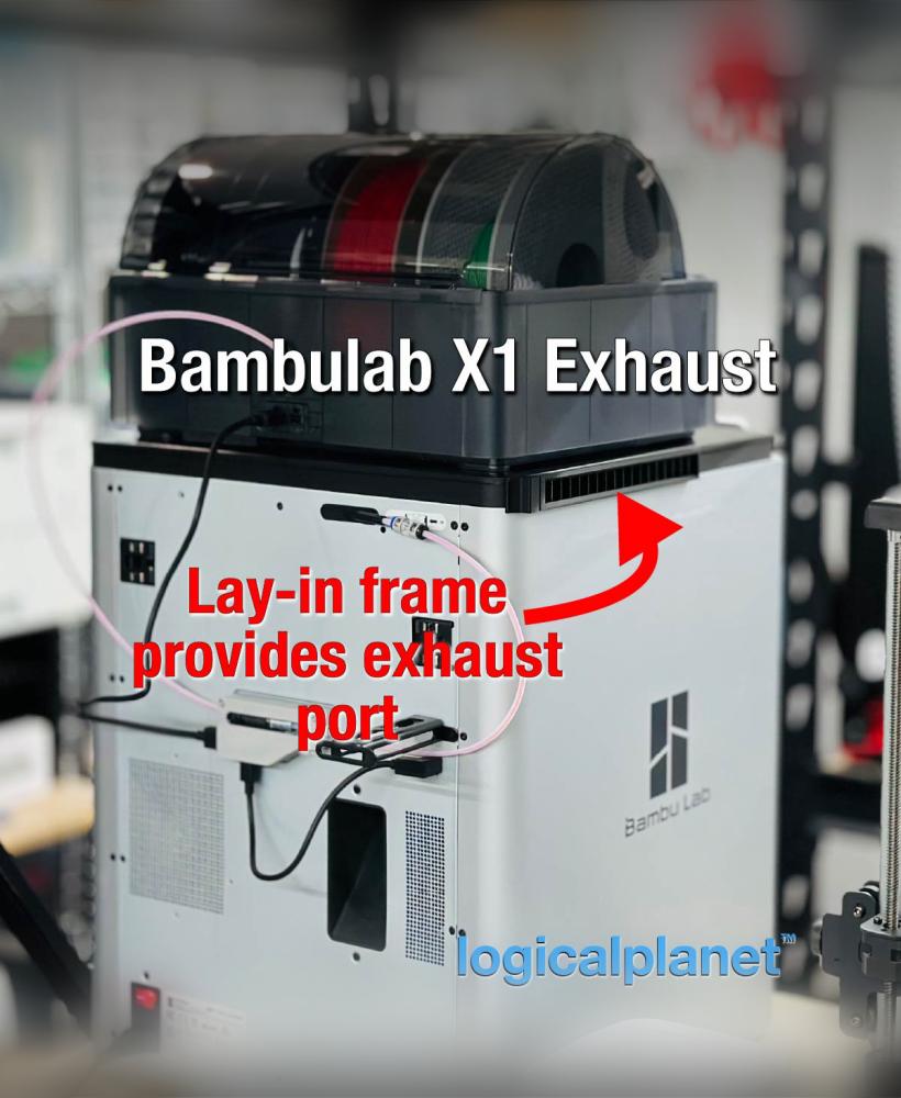 BambuLab X1 Exhaust System 3d model