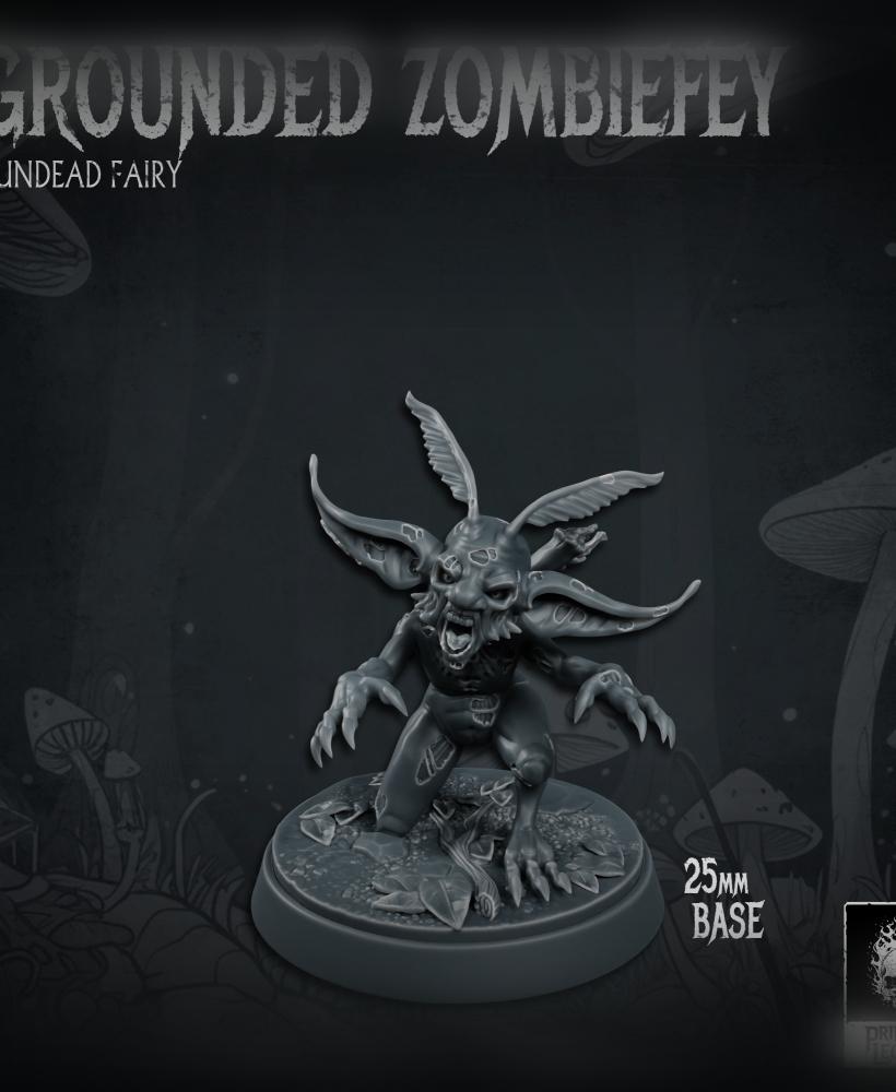 Grounded Zombiefey 02 (25mm Base) 3d model