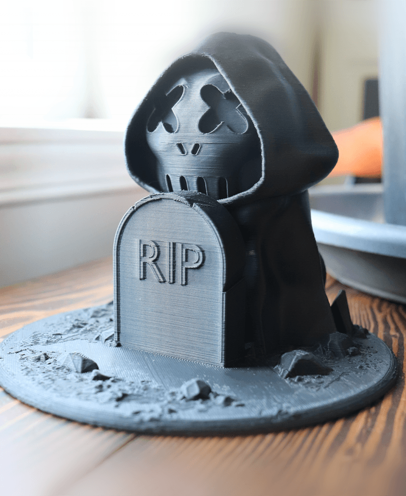 Grim Reaper Phone Holder 3d model