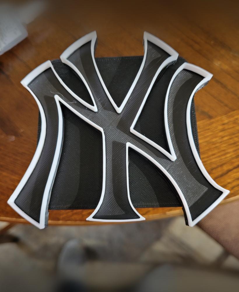 Yankees tow hitch insert 3d model