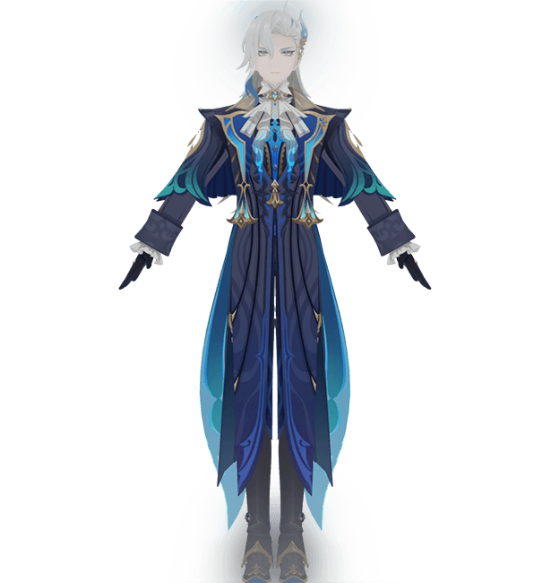 Genshin Impact Neuvillette 3d model