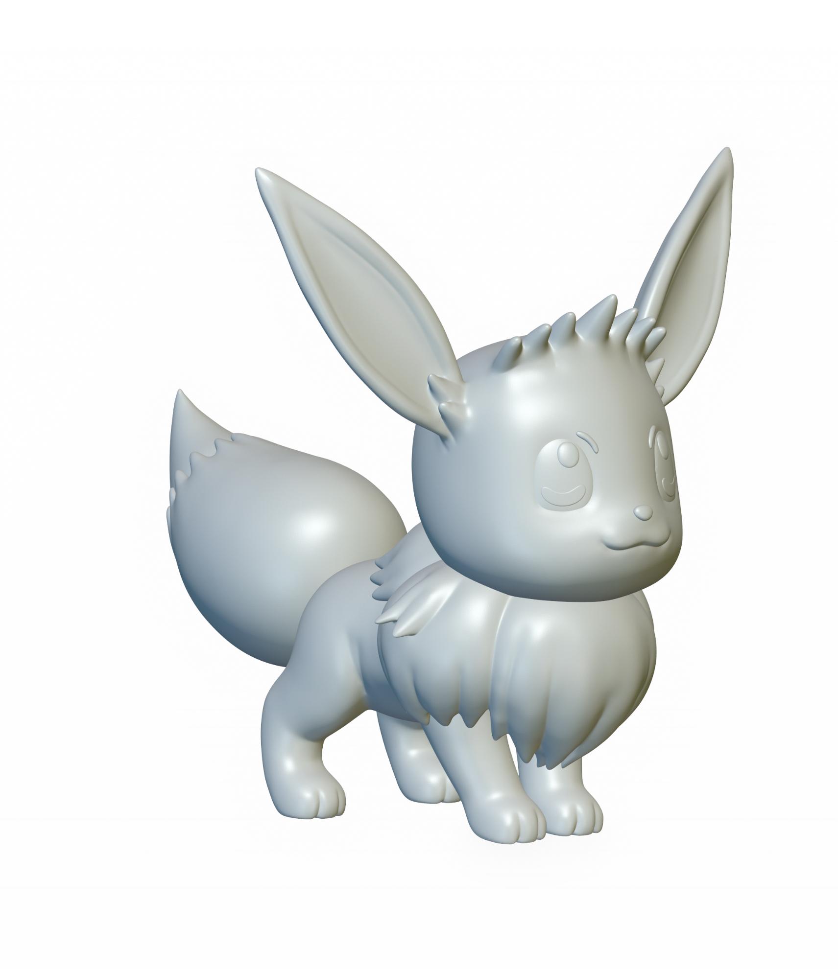 Pokemon Eevee #133 - Optimized for 3D Printing 3d model