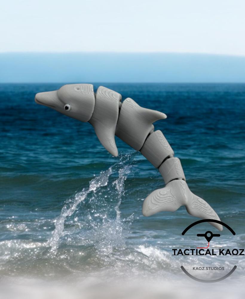 Flexy Dolphin - Articulating and Wiggling Sea Creature 3d model