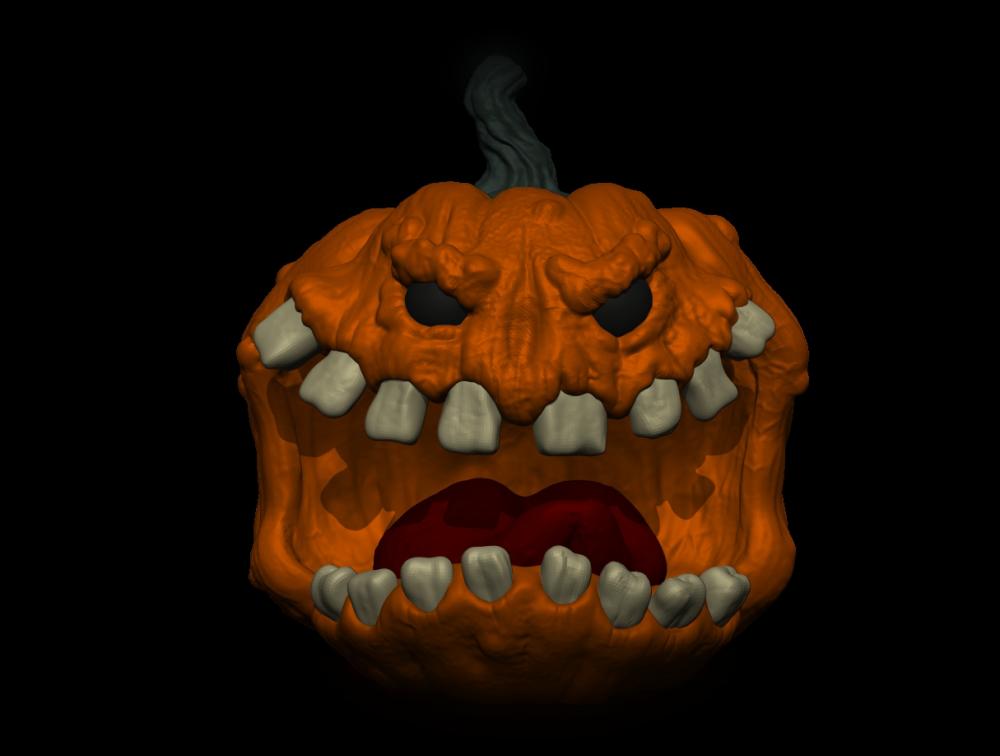 Glutglut Halloween Pumpkin / Jack o'lantern - Multi and Single color 3d model