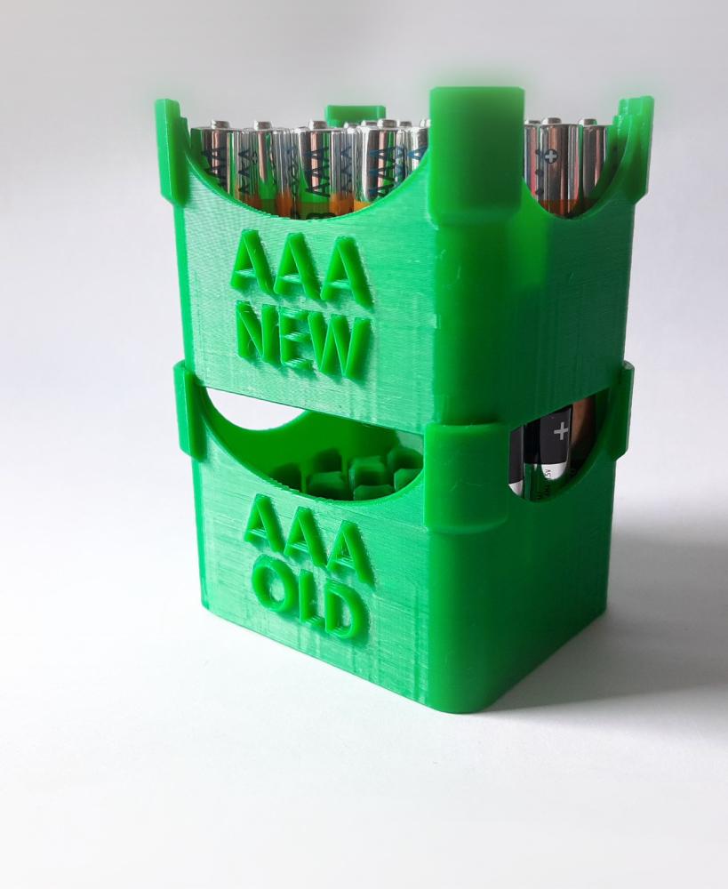 AAA Battery Case Set 3d model