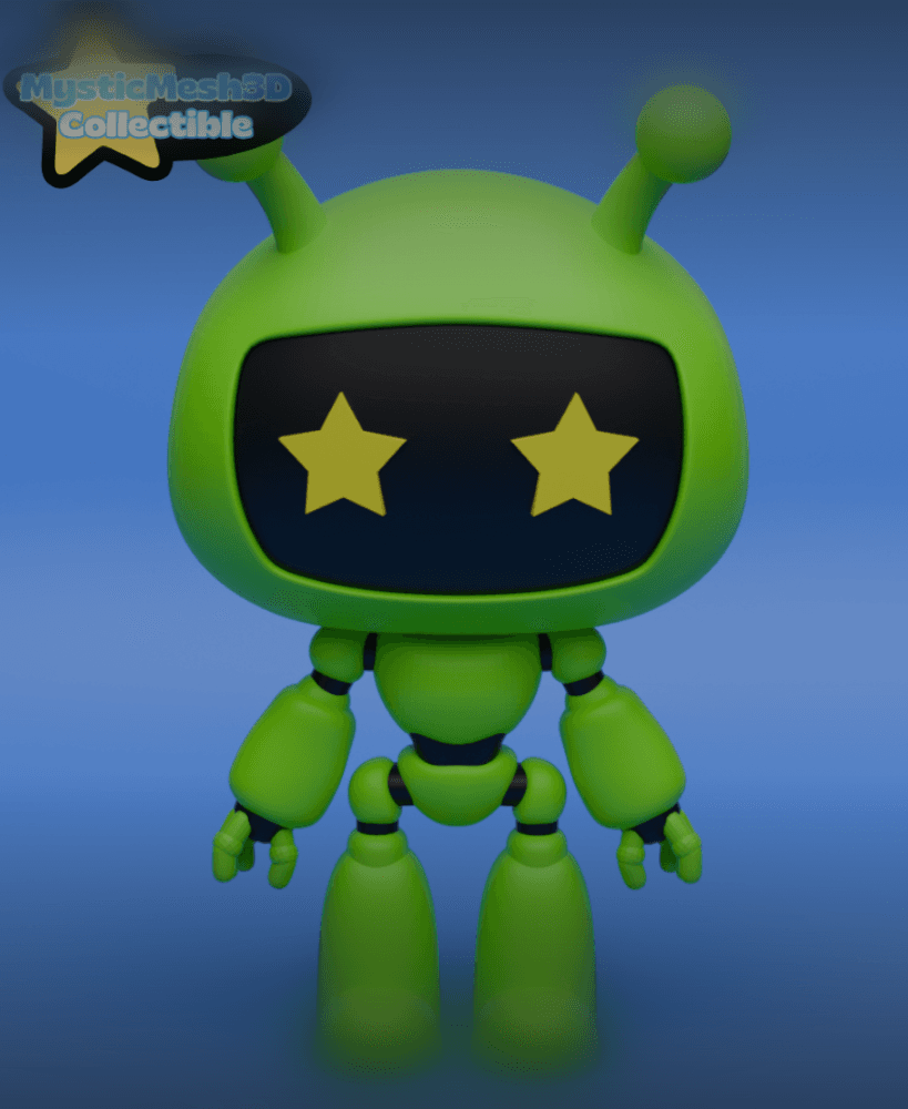 Mystic Bot M2 (MysticMesh3D Collectible) 3d model