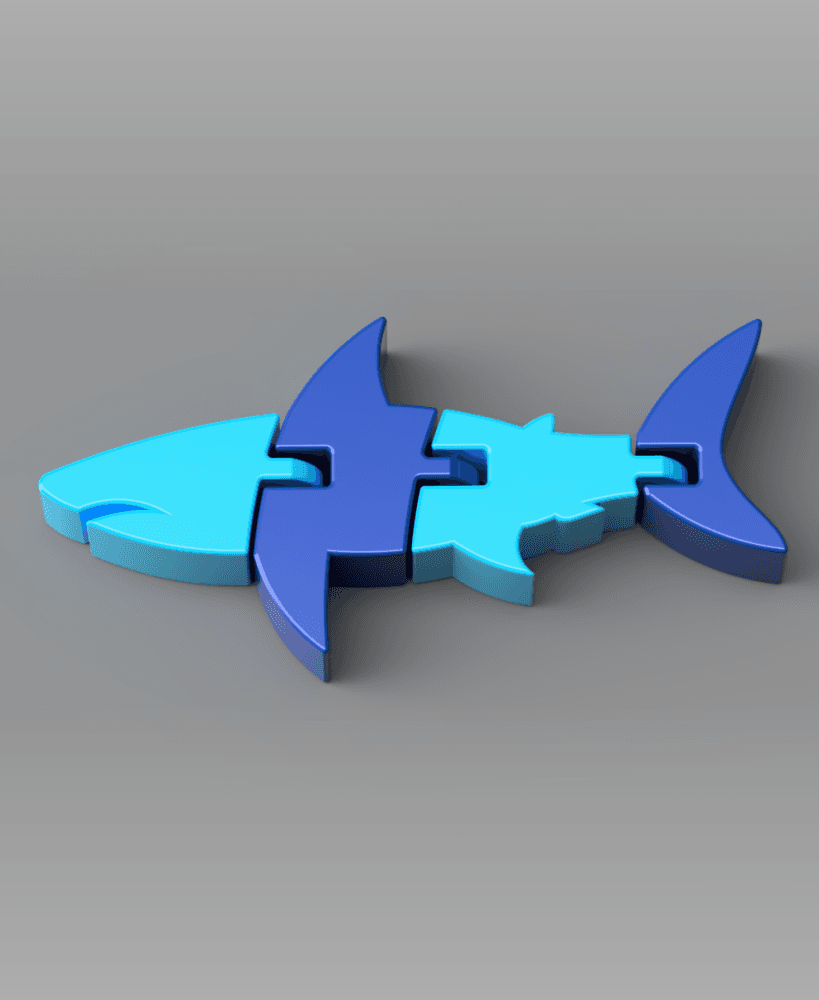 Articulated Shark 3d model