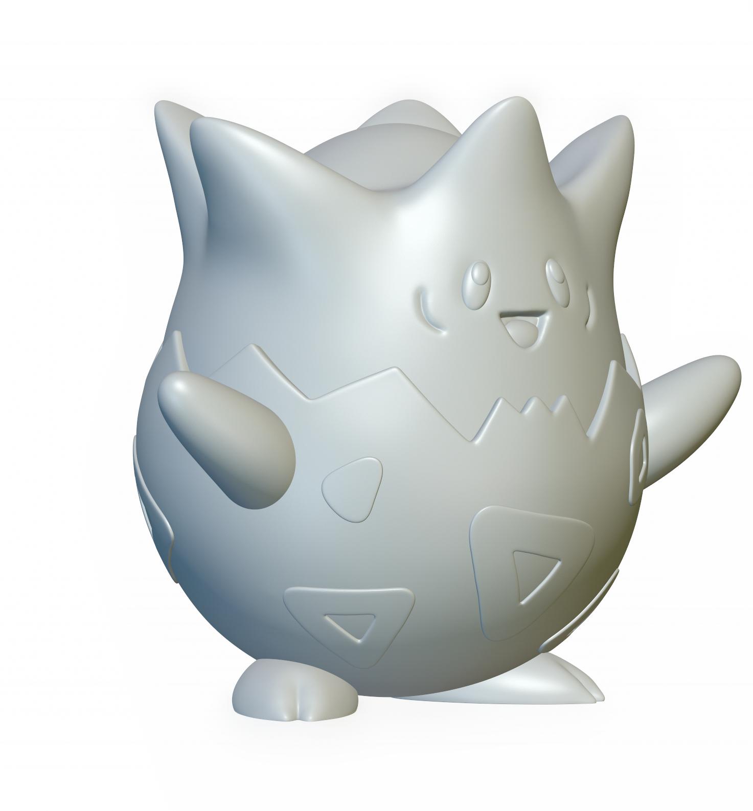 Pokemon Togepi #175 - Optimized for 3D Printing 3d model