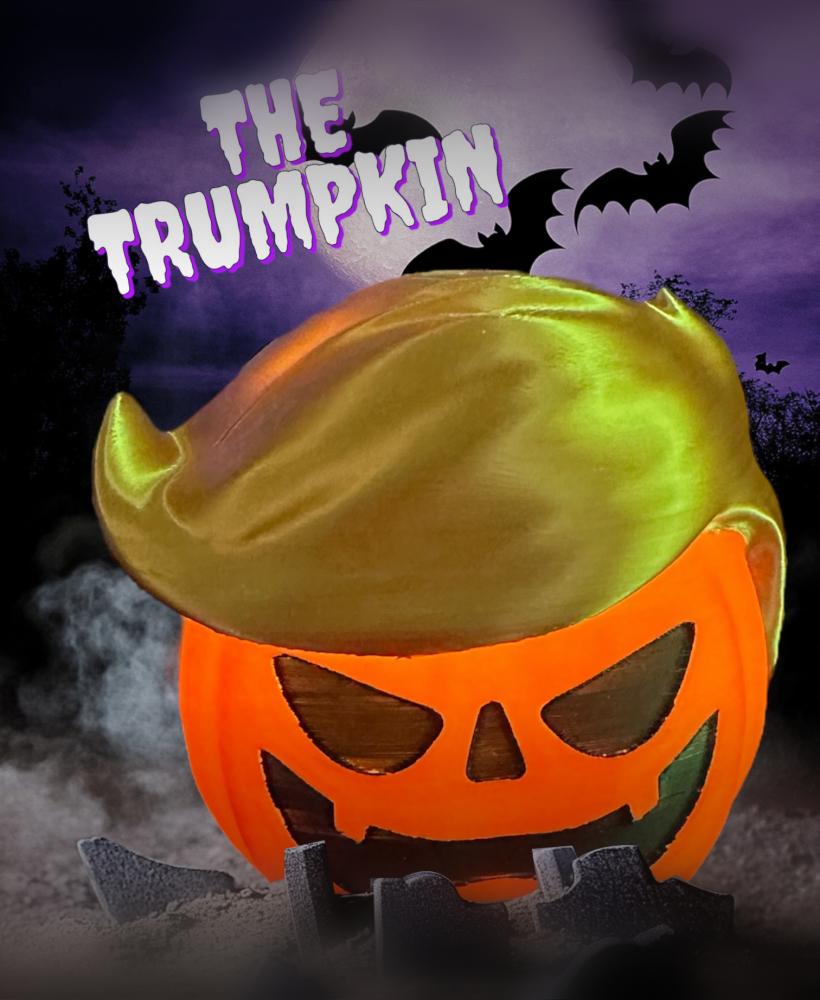 Trumpkin Jack-O-Lantern - Halloween Trump-Pumpkin 3d model