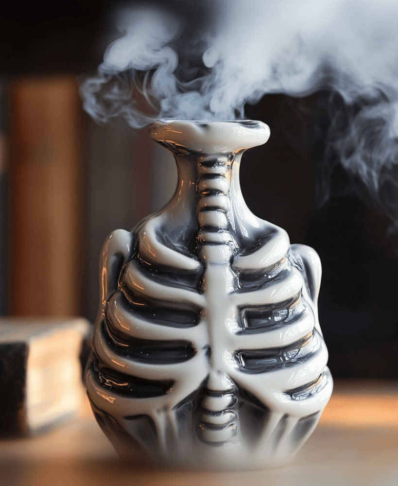 Spooky Skeleton-Shaped Vase for Halloween Decor  3d model