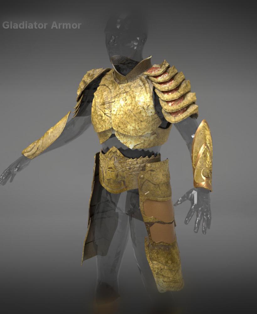 Aquaman Gladiator Amor 3d model