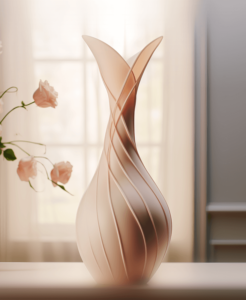 Soratte Vase – Graceful Curves in Soft Elegance 3d model