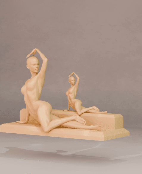 Sexy Lady Statue (Updated) 3d model