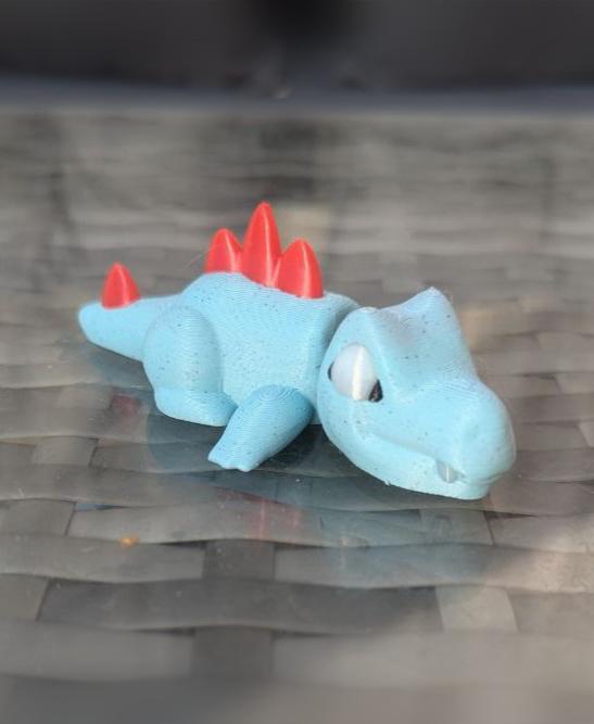 Cute Flexi Totodile from Pokemon 3d model