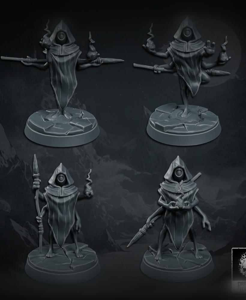 Yukinbo Mage x4 (25mm Bases) 3d model