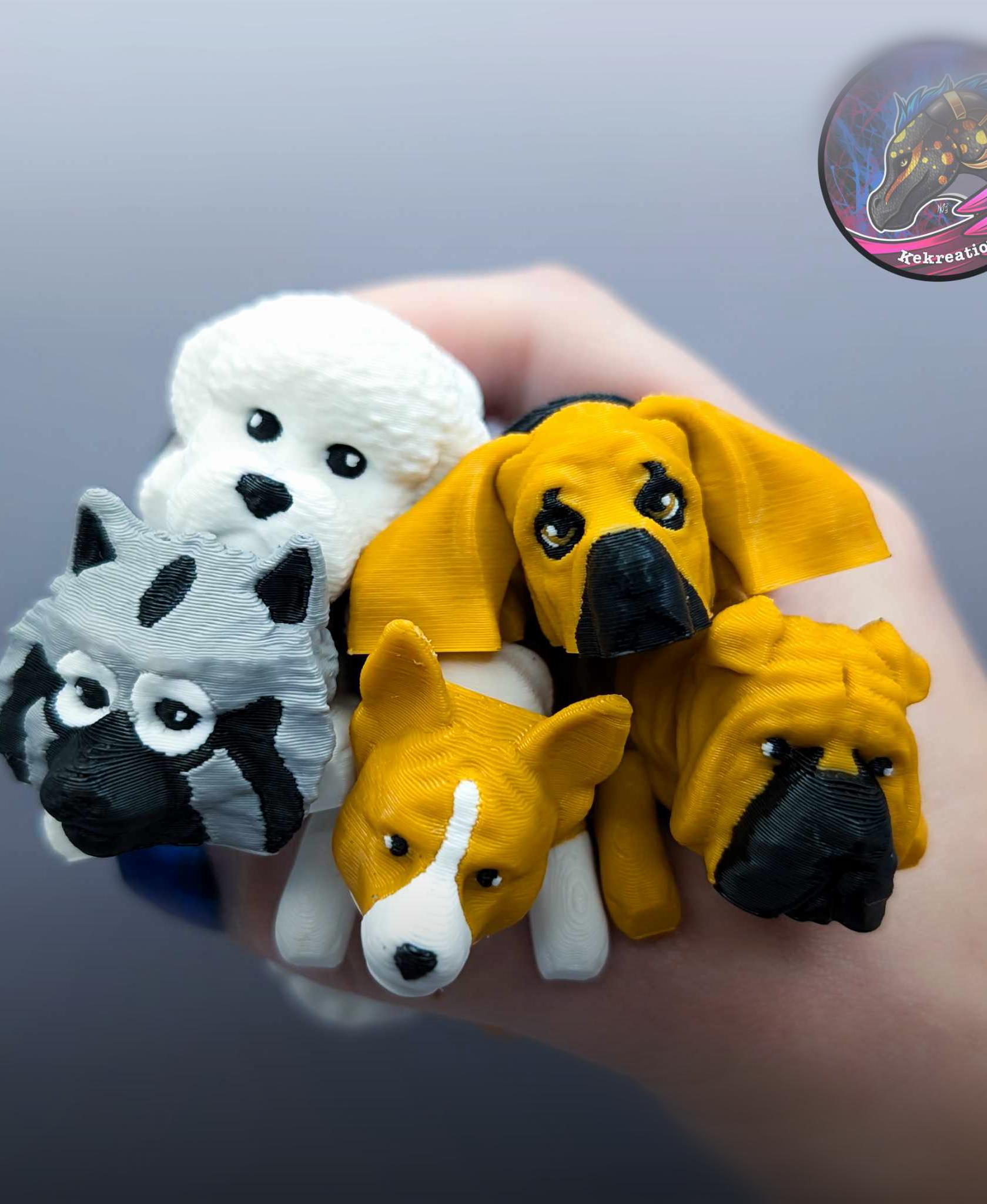 Baby Flexi Dog Set 7.5 3d model