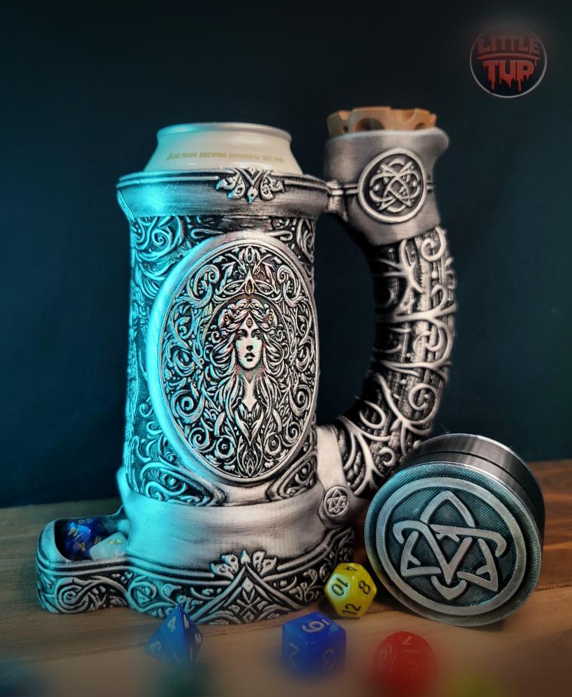 Goddess of the land Can Cozy Dice Tower 3d model