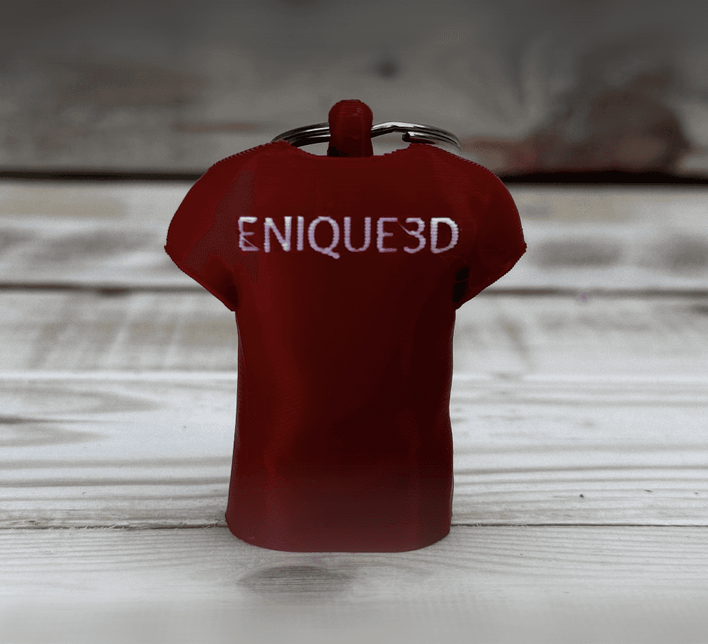 T-shirt with custom text 3d model