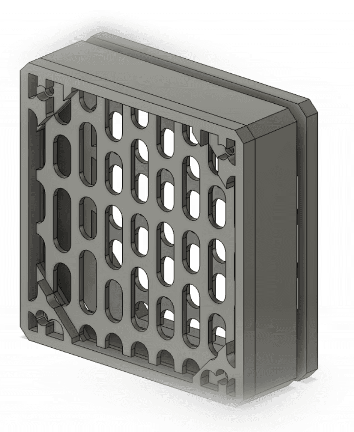 Star Wars inspired PC fan case (120mm) 3d model