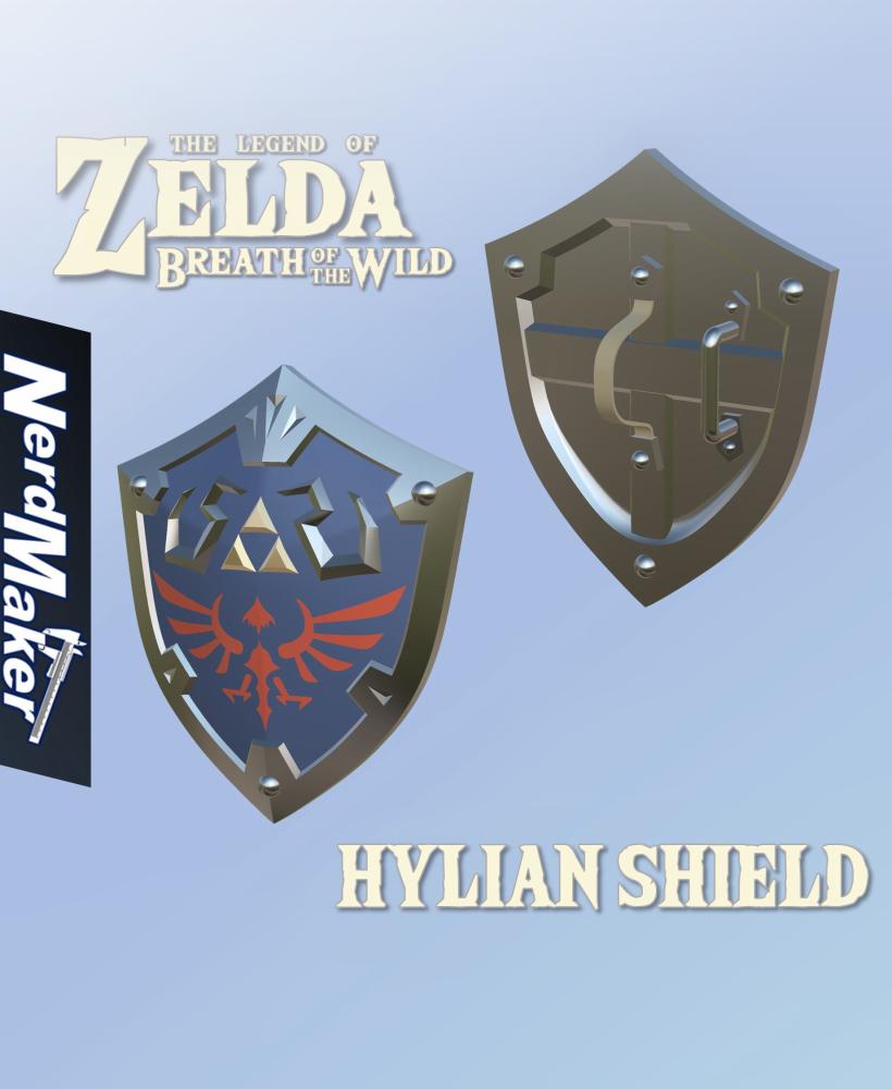 Hylian Shield - Zelda Breath of the Wild / Tears of the Kingdom - Life Size  3d model