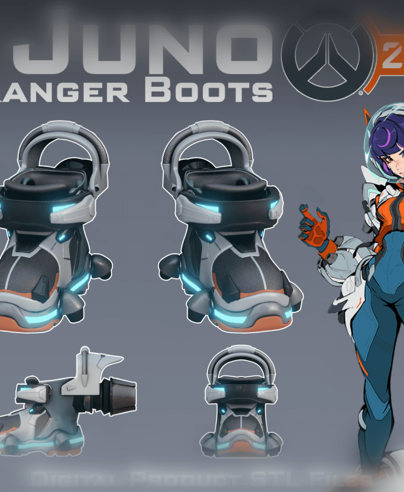 Si Fi Juno Space Ranger Prerelease Boots Overwatch 2 3d model