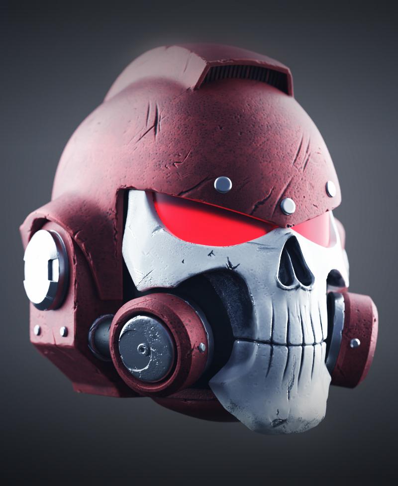 Space Marine Helmet - Vanguard Phobos 3d model