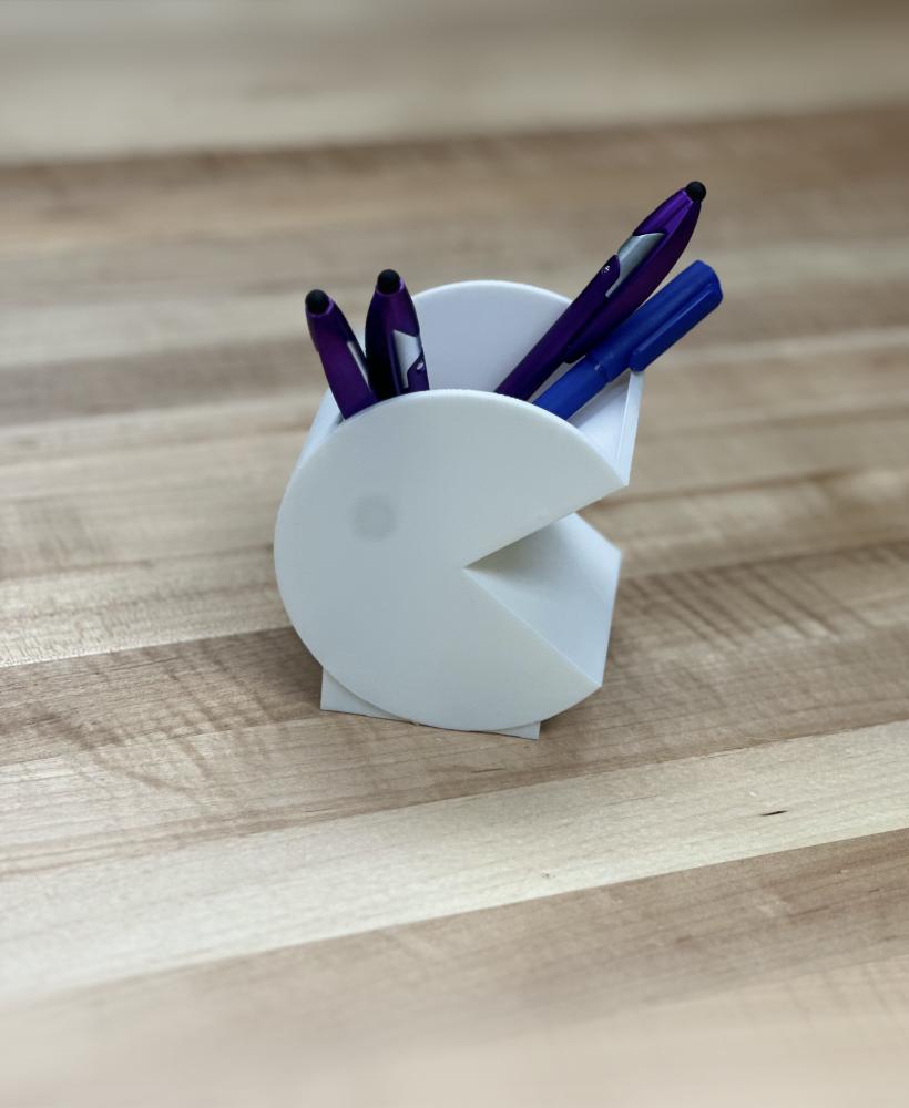 Pac-Man Pencil Holder 3d model