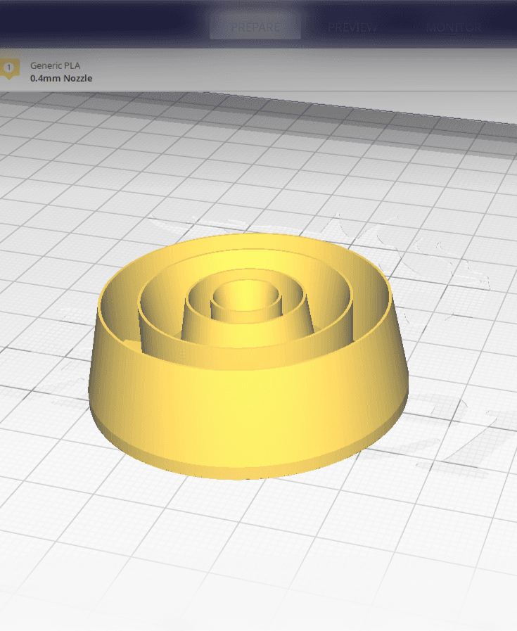 Sharp edge poilymer clay cutter ''4 circles'' 3d model