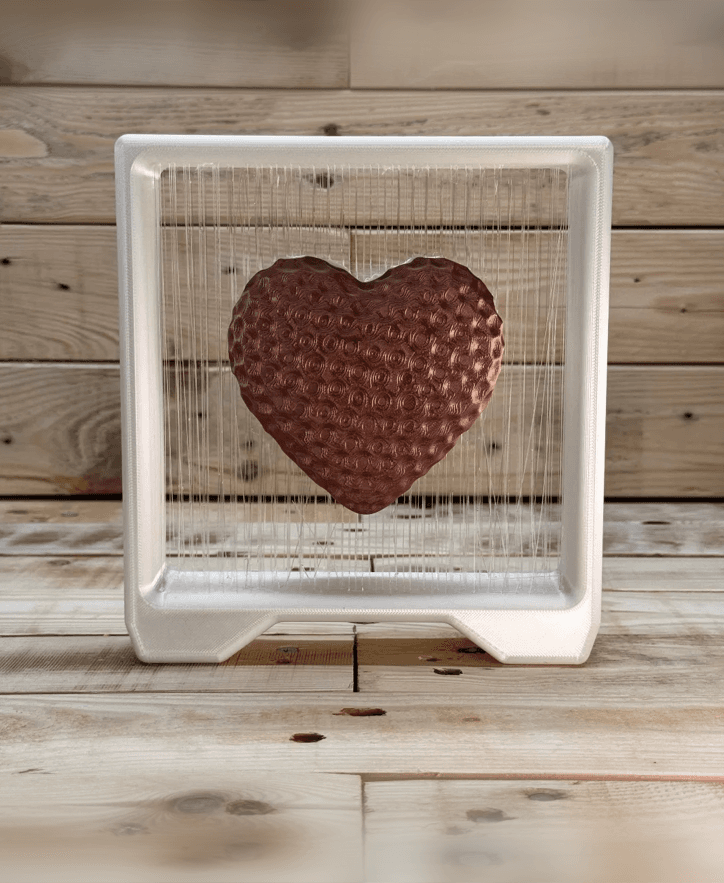 Dented Heart String Art 3d model