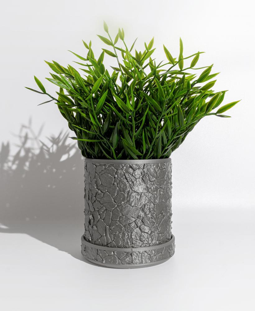 Rock Planter Round 3d model