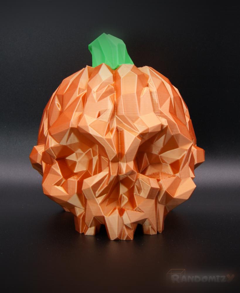 Pumpkin Skull - Low Poly 3d model