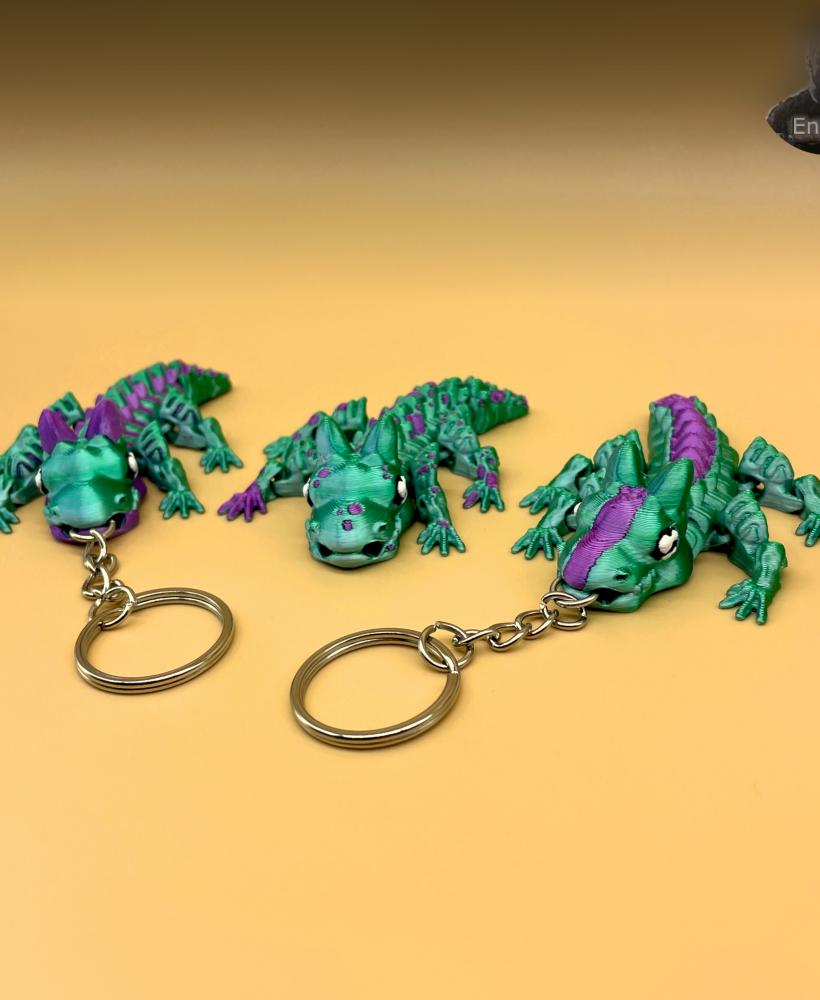 Baby Grumpy Dragon Keychains 🐉 3d model