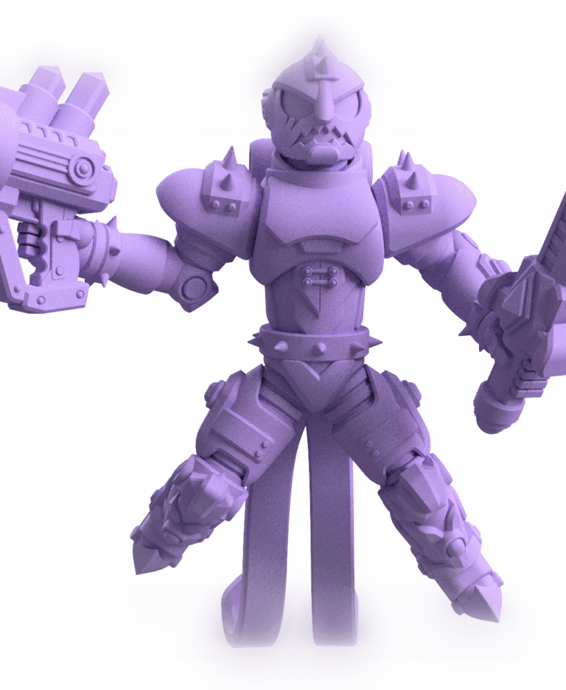 Doom Buffoon Space Elf Clown Sample: Unique 3D Printable Miniature for Tabletop Gaming 3d model