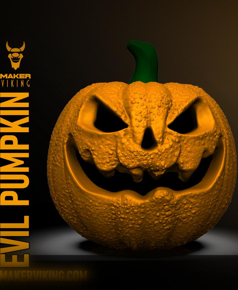 Evil Pumpkin for Halloween 3d model