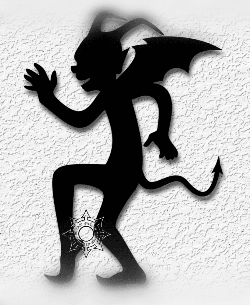 demon shadow wall art halloween devil decor 3d model