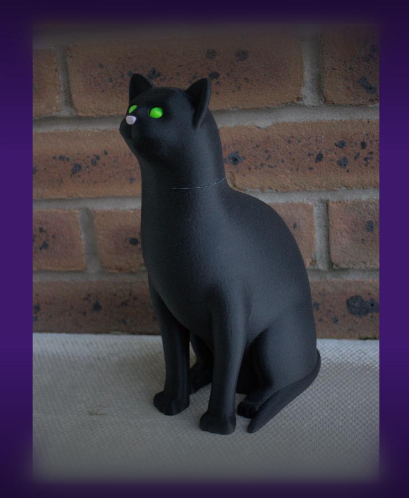 Halloween Cat - Glowing Eyes 3d model