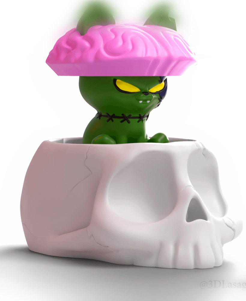 3DL Skull Cat 3d model