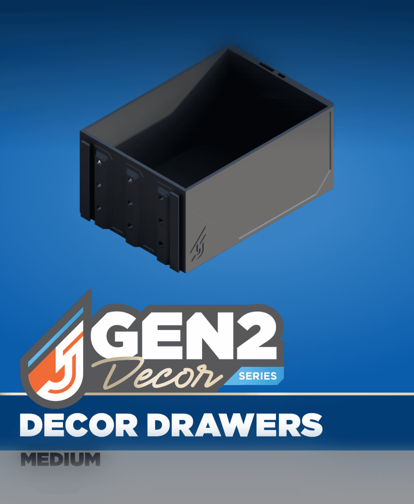 GEN2-QL Drawer Slim - Single - MEDIUM.stl 3d model