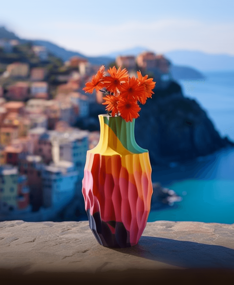 Elegance Vase – A Colorful Touch of Modern Art 3d model