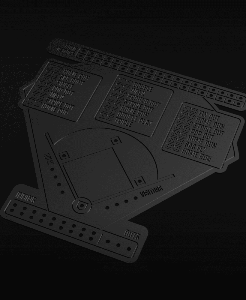 Dice Baseball 3d model