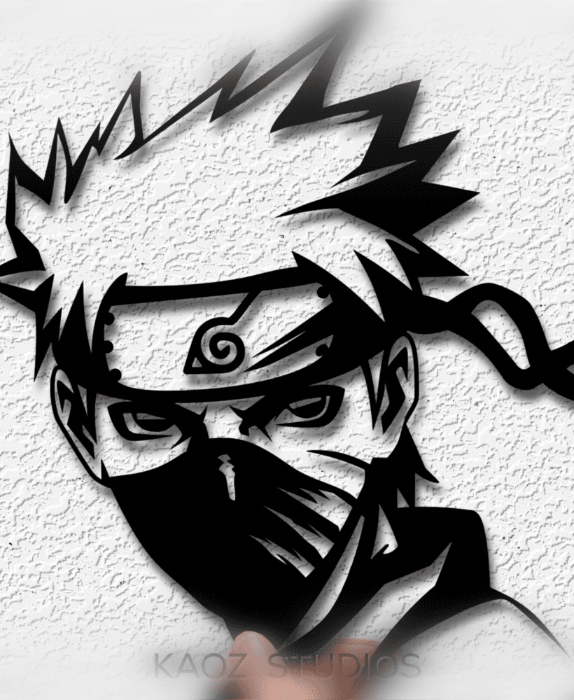 Naruto wall art Anime wall decor Manga decoration 3d model