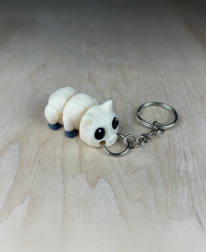 Pig with two joints Keychain 3d model