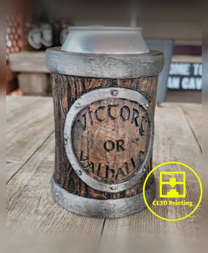 Victory or Valhalla Beer Can Koozie / Holder 3d model