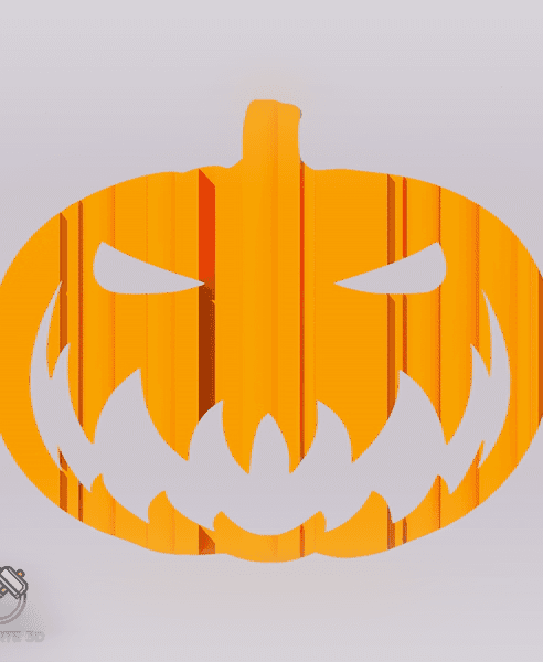 TrickOrTreat Pumpkin - Text Flip 3d model