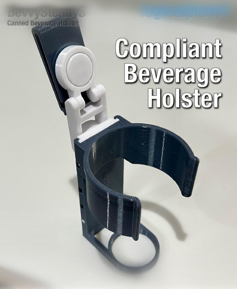 BevvySteady3 Beer/Drink Holster 3d model