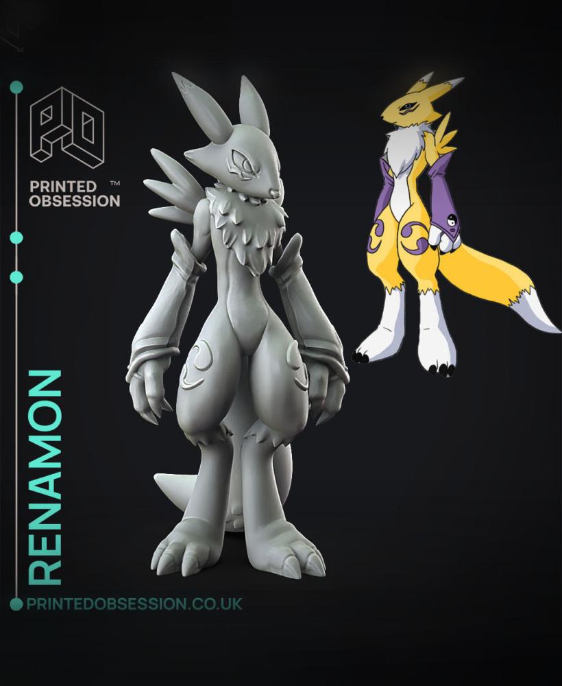 Renamon - Digimon - Fan Art 3d model